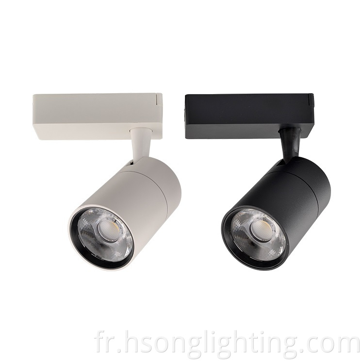 Hsong Spot Light Anti Clare 3/4 Track Track Éclairage 20 W pour piste LED zoomable pour l'éclairage intérieur